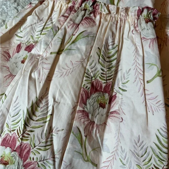 Hill House Home Pink and Cream Smocked Sundress Seraphina Paradise Floral - Picture 2 of 3